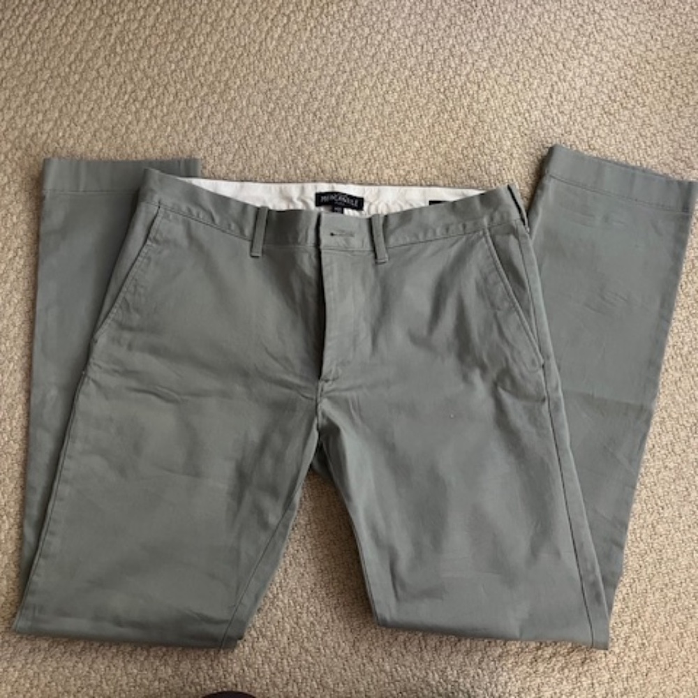 J Crew Mercantile Flex Khakis, Men's 32/32, Slim